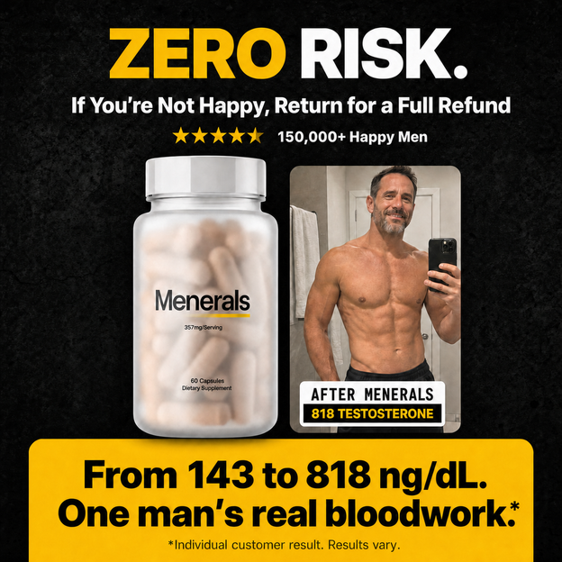 Menerals 90-day zero risk guarantee