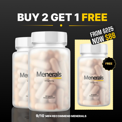 Menerals - 90 Day Supply (Buy 2, Get 1 FREE)