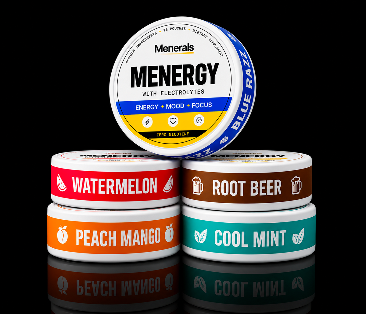 Menergy product tins